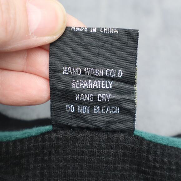 One Color One Nation Sweater Mens 3XL Black Long Sleeve Pullover Waffle Knit - Picture 9 of 16